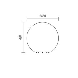 Venkovní svítidlo Baloo, 450 mm