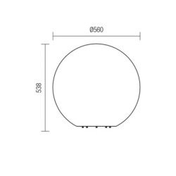 Venkovní svítidlo Baloo, 560 mm