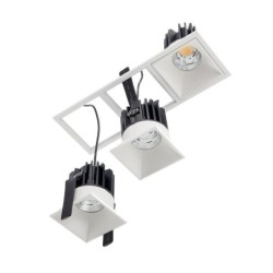 LED vestavné svítidlo XDOMINO, 15 W, pevné, čtverec, bílá