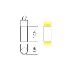 Nástěnné svítidlo venkovní Scan, 2 x 35 W, šedá