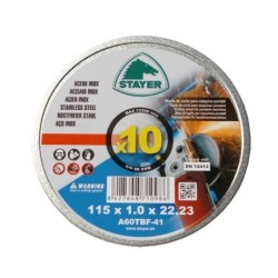 Kotouč řezný na kov, Ø 115 x 1 mm, 10 kusů, Stayer Standard