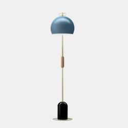 Stojací lampa moderní Bon Ton, azurová