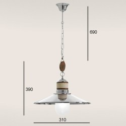 Závěsná svítidla rustikální Cima 640 / CR