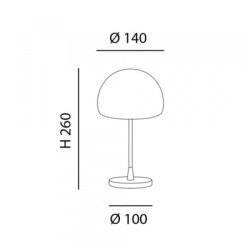 Stolní lampa moderní Gaia, černá