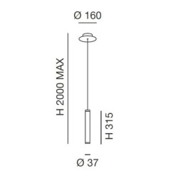 LED závěsné svítidlo Prado 40102