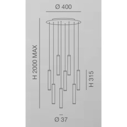 LED závěsné svítidlo Prado 47102