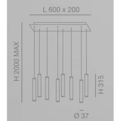 LED závěsné svítidlo Prado 46101