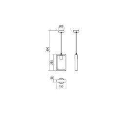 Závěsné svítidlo moderní Timber, 1 x 42 W