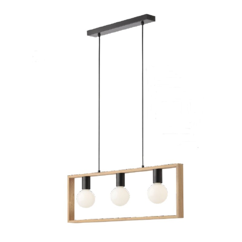 Závěsné svítidlo moderní Timber, 3 x 42 W