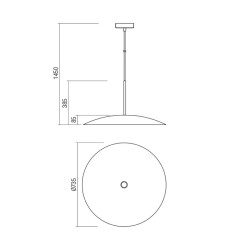 Závěsné svítidlo moderní Cymbal