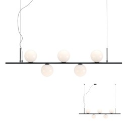 Lustr moderní Talis, 5 x 28 W, černá